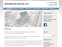 Tablet Screenshot of evenstadtax.com